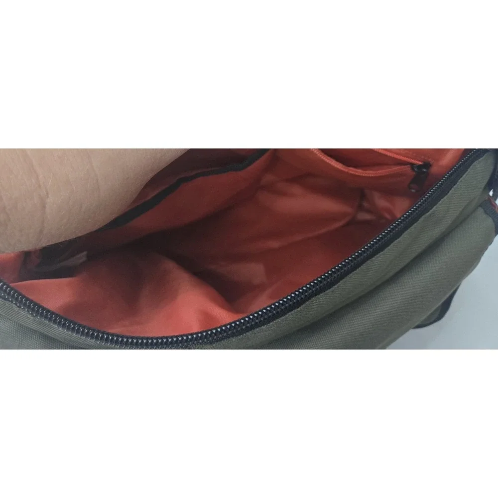 Diaper Dude Sport Messenger Bag Chris Pegula Khaki Green Crossbody Dad Bag